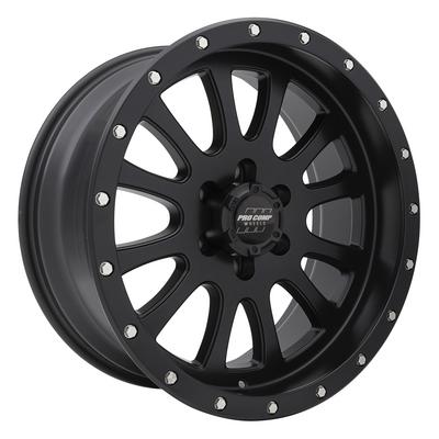 Pro Comp 44 Series Syndrome, 17x9 Wheel with 6 on 5.5 Bolt Pattern - Satin Black - 5044-7983